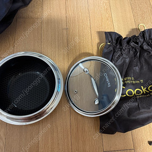 [새상품] 쿡셀 통3중 스테인레스 가마솥 블랙 16cm