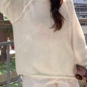 워닌 해이원 썸머린넨니트 화이트 / 소라그레이
