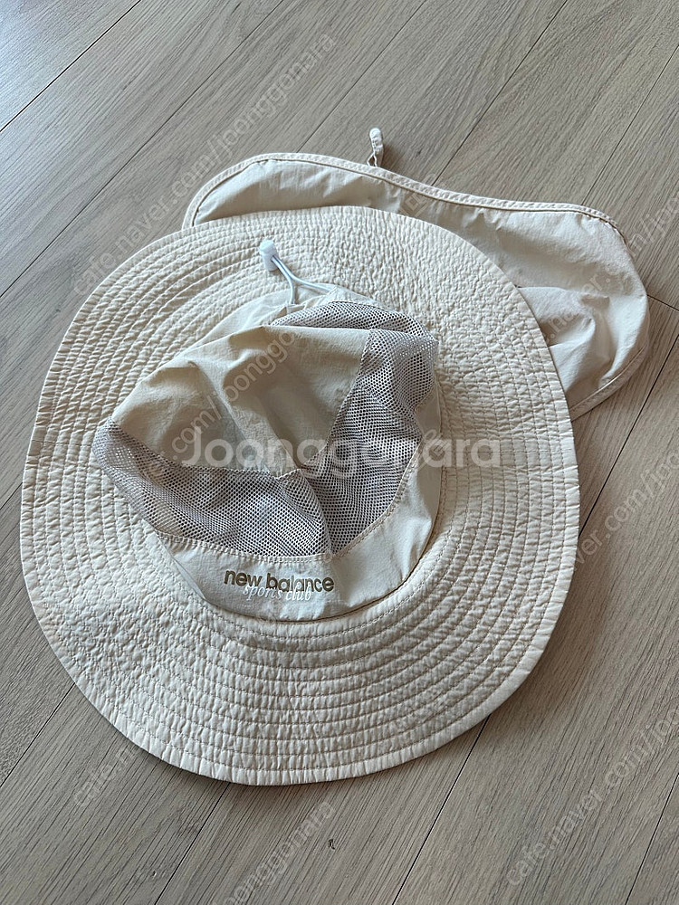 뉴발란스 키즈 벙거지 모자 여름모자 베이지 아동 물놀이...--0