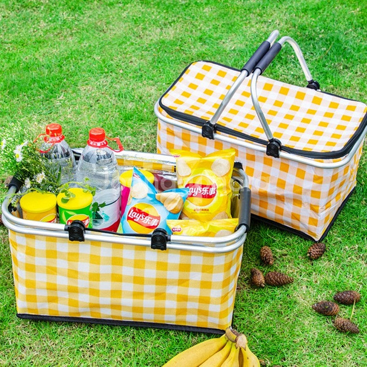 여름휴가 필수템 체크패턴 쿨러백 30L(배송료포함가)--0