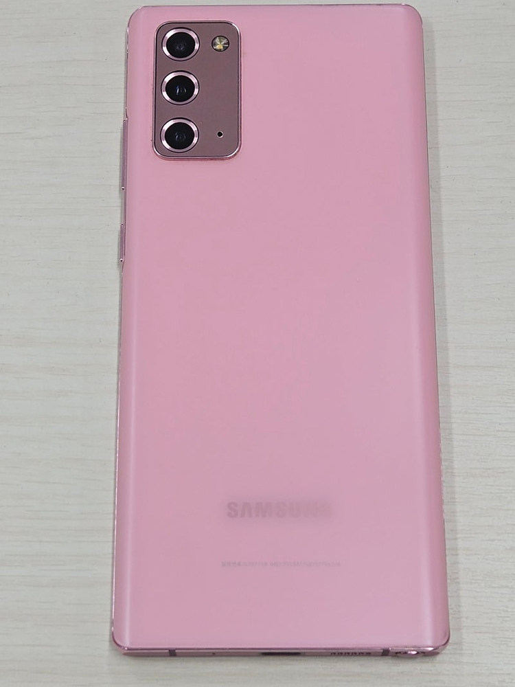 갤럭시 노트20 핑크색상 256용량 외관새상품컨디션 초S급 꿀매무 단말기 17만 판매합니다 이미지
