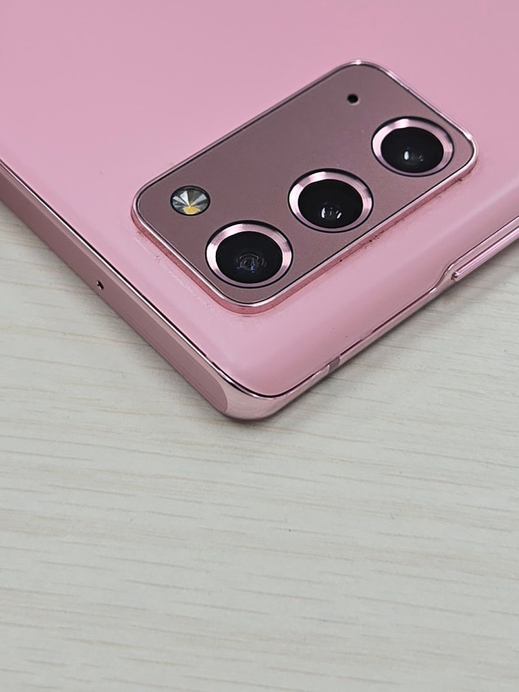 갤럭시 노트20 핑크색상 256용량 외관새상품컨디션 초S급 꿀매무 단말기 17만 판매합니다 이미지