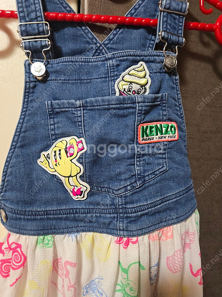 겐조 키즈 데님 원피스 8A--1