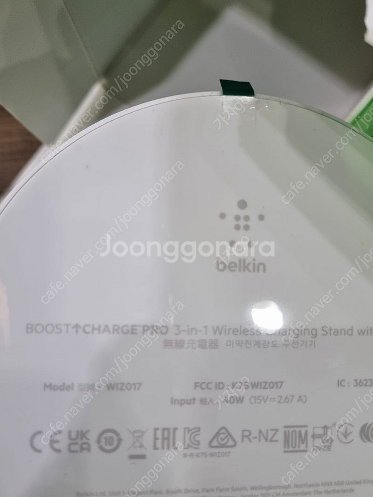 벨킨 부스터 차지 프로 3 in 1 스텐드 무선충전기....--3