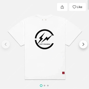 (XL) 클랏 x 프라그먼트 티셔츠 미개봉 새상품