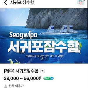 서귀포잠수함 승선 티켓 1인 2매