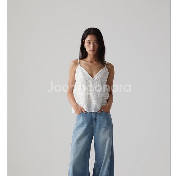 (새상품) 마이림 레이스 카멜리아 블라우스--1