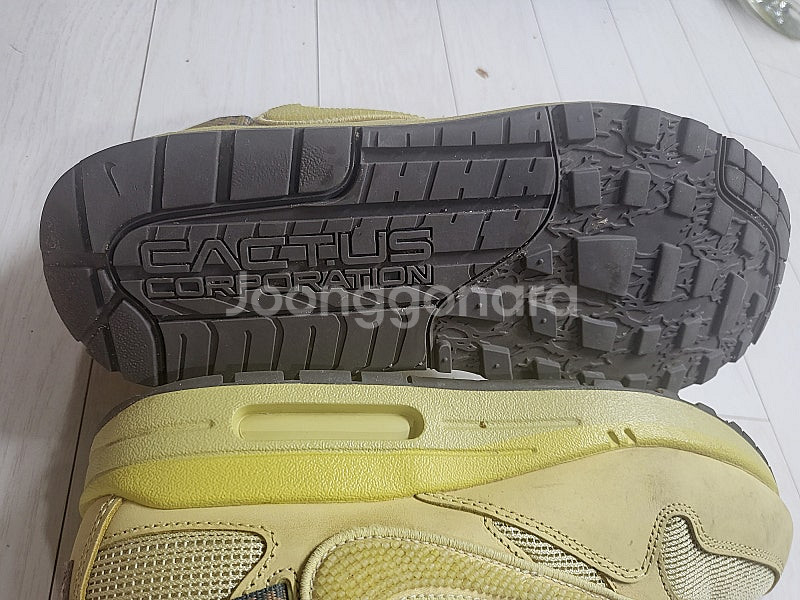 나이키X트래비스스캇 에어맥스1 캑터스 골드250 택포--0