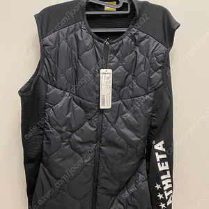 아슬레타 그리드 기모 패딩쪼끼 xl 세제품