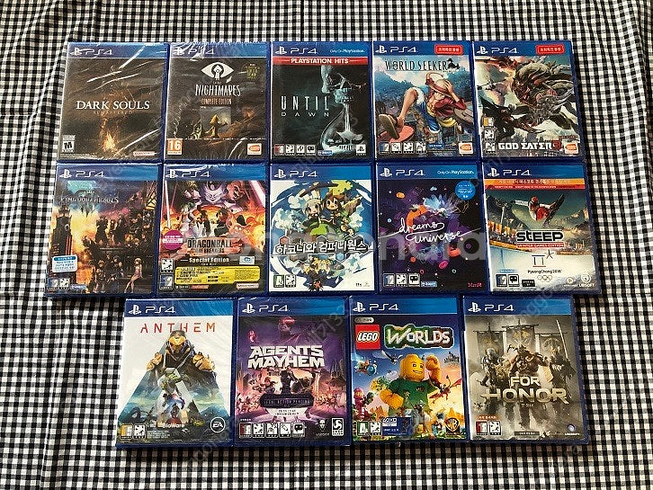 PS4 게임 14종 일괄로 14만원에 판매 합니다. (...--0