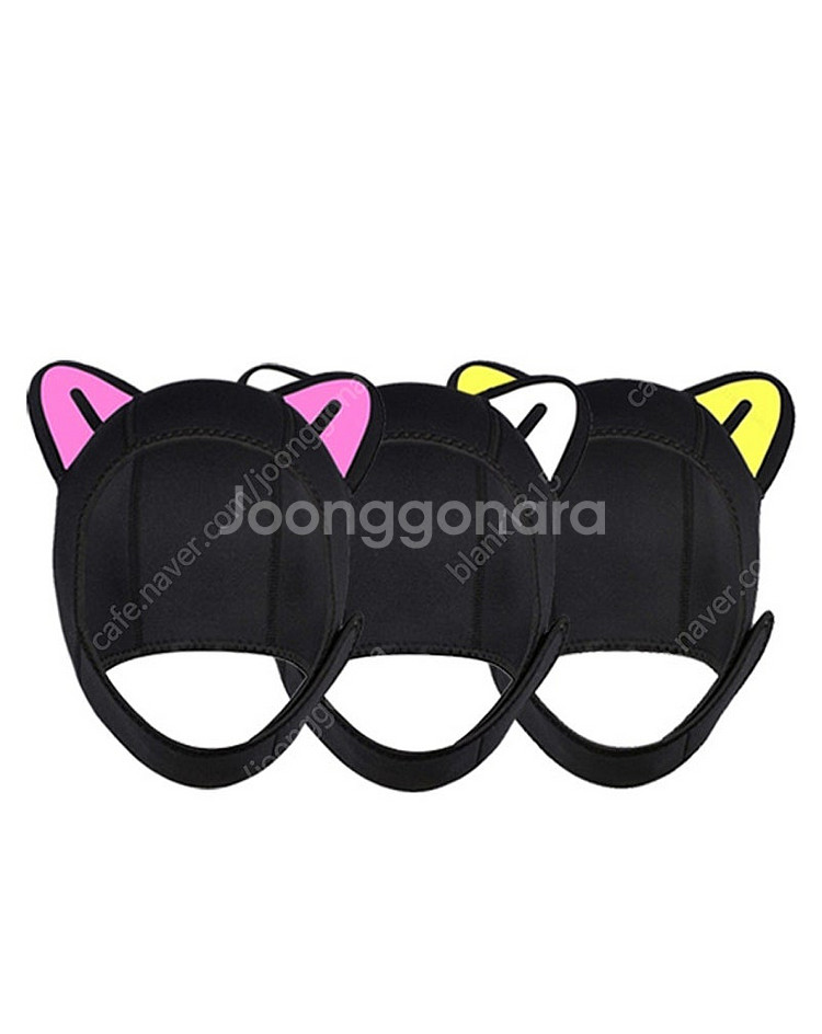 뉴캣츠 다이빙 후드(물놀이 모자)핑크 새상품-택포--0