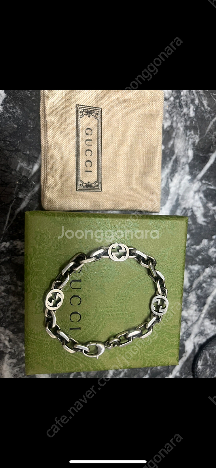 구찌인터로킹팔찌 16호 거의새거--1