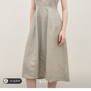 더캐시미어 린넨블렌드 슬리브리스 드레스 마지막내림