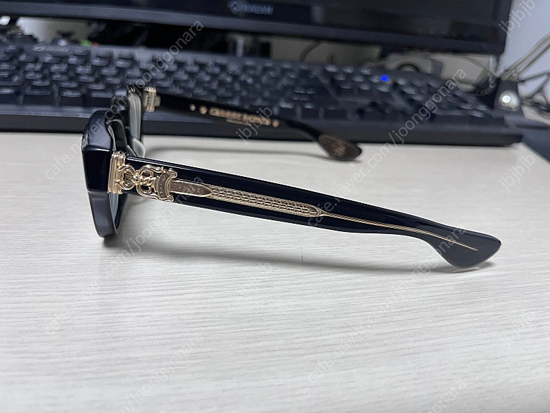 크롬하츠 컨볼루티드 블랙18k골드--4