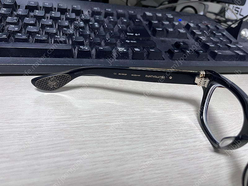 크롬하츠 컨볼루티드 블랙18k골드--7