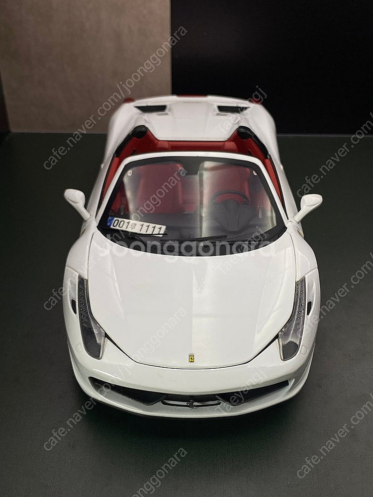1:18 페라리 458스파이더 핫휠 엘리트 다이캐스트--0