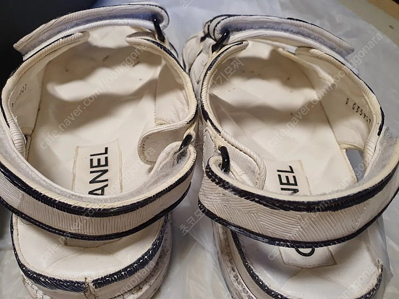 샤넬 벨크로 샌들 - 화이트/37 이미지