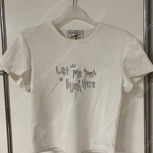 쓰리타임즈 let me burn tee 닝닝 티셔츠 S