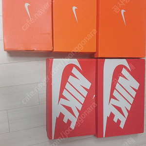 NIKE 나이키 박스 5개(레드2개+오렌지3개)