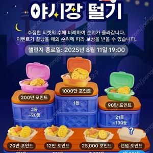 틱톡라이트 야시장 미접