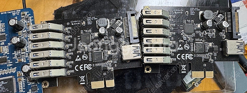 pcie usb 3.0 7포트 확장 카드 2개--1