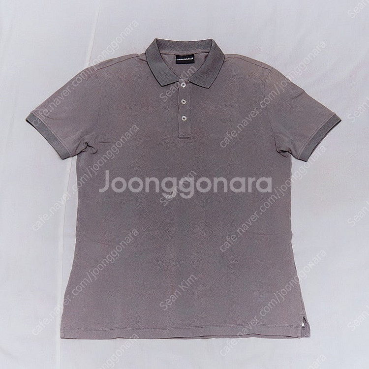 아르마니 (ARMANI) 투톤카라 반팔 폴로티 피케 티...--0