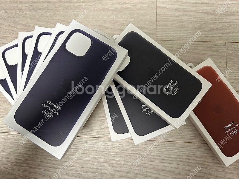 아이폰 14 일반 정품 가죽케이스 미개봉--0
