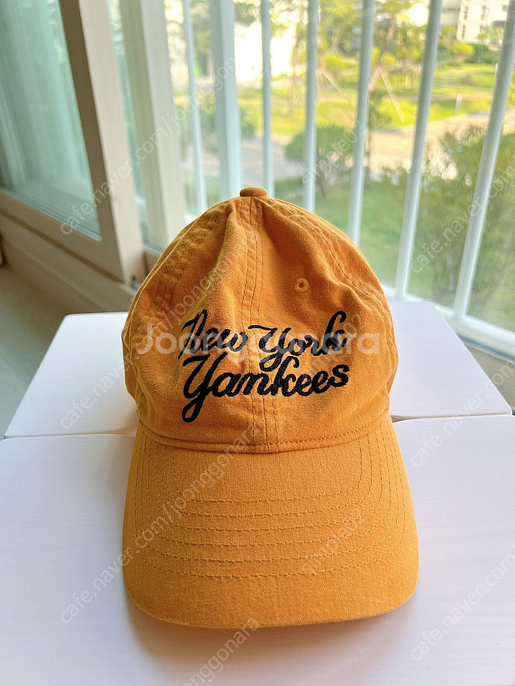 MLB 볼캡모자 2개 (민트+머스타드)택포--2