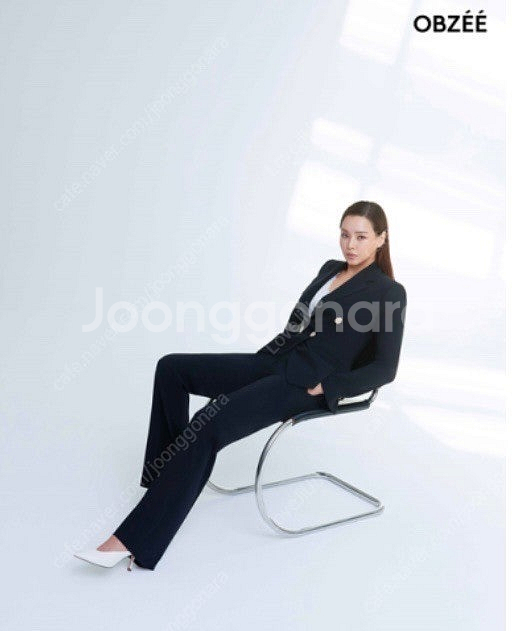 한섬 2020 오브제 블랙 슬랙스 기본 팬츠 (랑방, ...--0