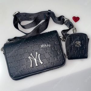 *단종* 엠엘비 모노그램 후디백 NY 블랙/ 크로스 미니백