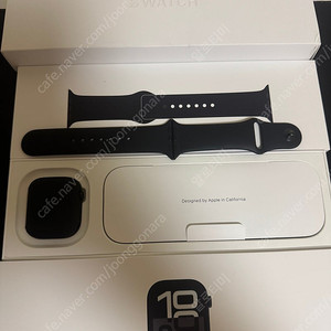 3주된 애플워치10 42mm 제트블랙 gps 팝니다