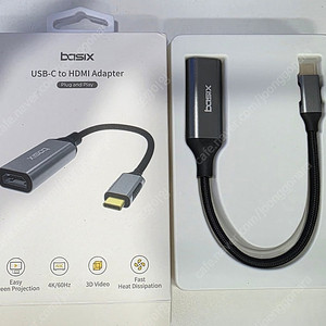 basix usb-c to hdmi adapter 팝니다. (단순개봉)