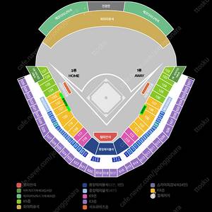 8월3일(일요일) 기아 vs 한화 1루 원정 응원단상 4연석
