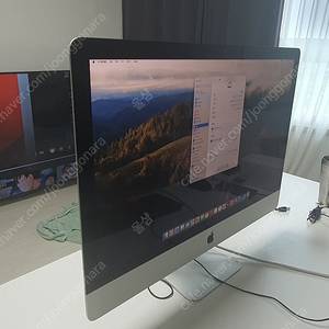 아이맥 27인치 5K 풀옵션 업글 2022년 구입 쿨매!! i7 ram40 5500xt ssd1tb 원가400만원