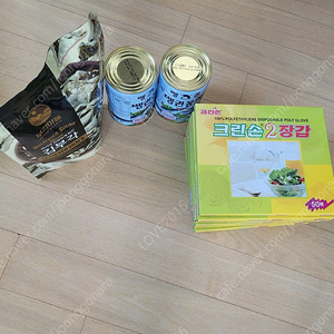 펭권꽁치 통조림2개 +김부각 1개 +위생장갑 50매8개 19,000원 무료 배송 팝니다. ​