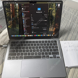(가격인하) 맥북에어 13인치 한글자판 M2 16GB/256GB 스페이스그레이 팝니다.