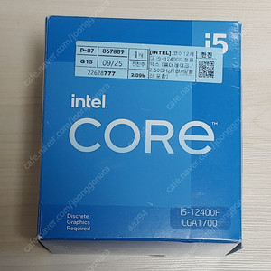 인텔 i5 12400f 팝니다