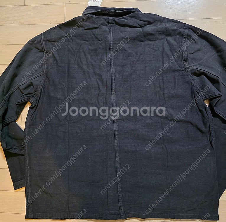 RRL 랄프로렌 / 워시드 리페어드 블랙 져지 가디건 ...--7