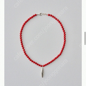 브릴피스 Brillpiece 산호석 Red seed necklace (새제품)