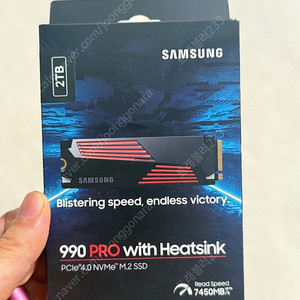 SSD ) 삼성990 PRO 히트싱크 M.2 NVMe (2TB) MZ-V9P2T0CW