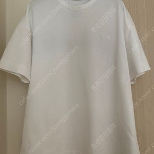 준지 24ss 레터링 반팔 화이트