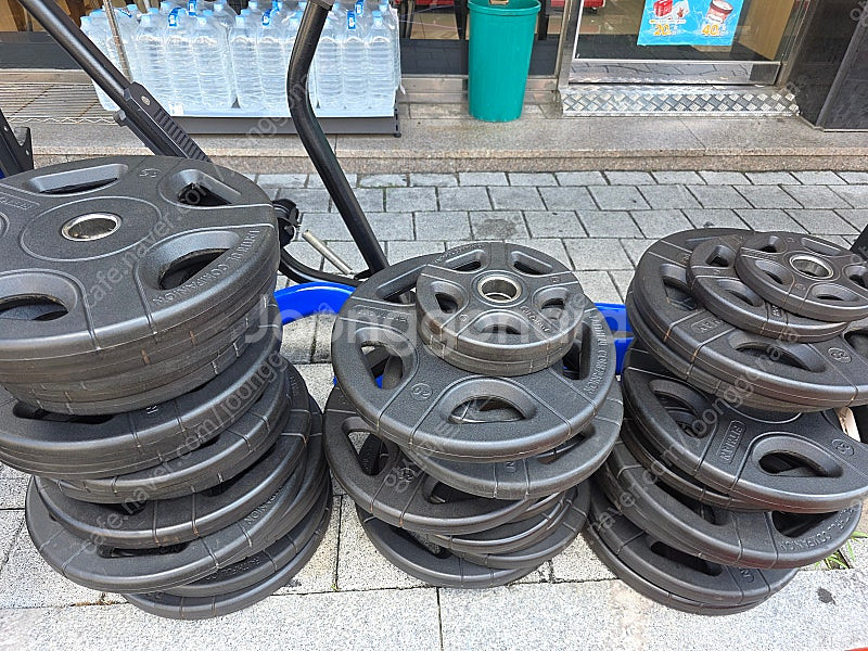 고정식바벨 / 중량원판 중량봉 이지컬바 / 고무아령 조...--6