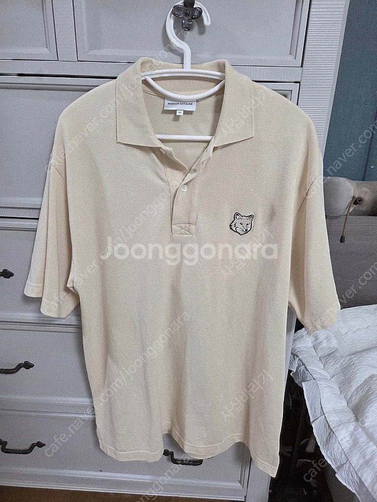 25SS 메종키츠네 카라티 폴로 PK 폭스헤드 티셔츠 ...--1