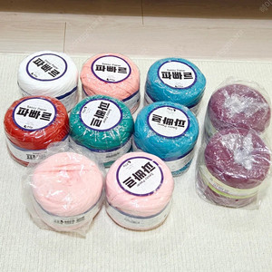 파빠르 500g 대용량 패브릭얀 뜨개실 일괄
