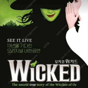 뮤지컬 〈위키드〉 내한 공연(WICKED The Musical) 판매 합니다.