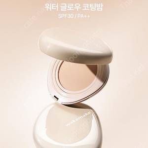 웨이크메이크 워터 글로우 코팅밤(01 로지포슬린) 케이스+리필+퍼프