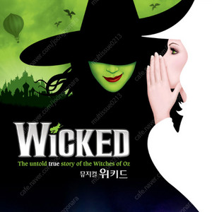 뮤지컬 위키드 내한 8/20 수요일 밤공 R석 티켓 2매
