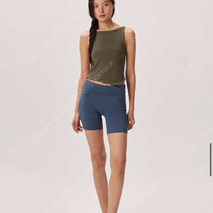 부디무드라 Boatneck edged tank top_Cub S