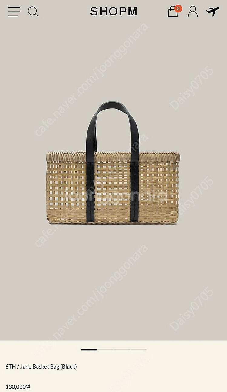 SHOP M 샵엠 Jane Basket Bag (Black)--0