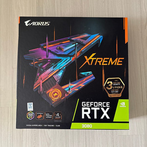 기가바이트 AORUS RTX3080 워터블럭 판매합니다.